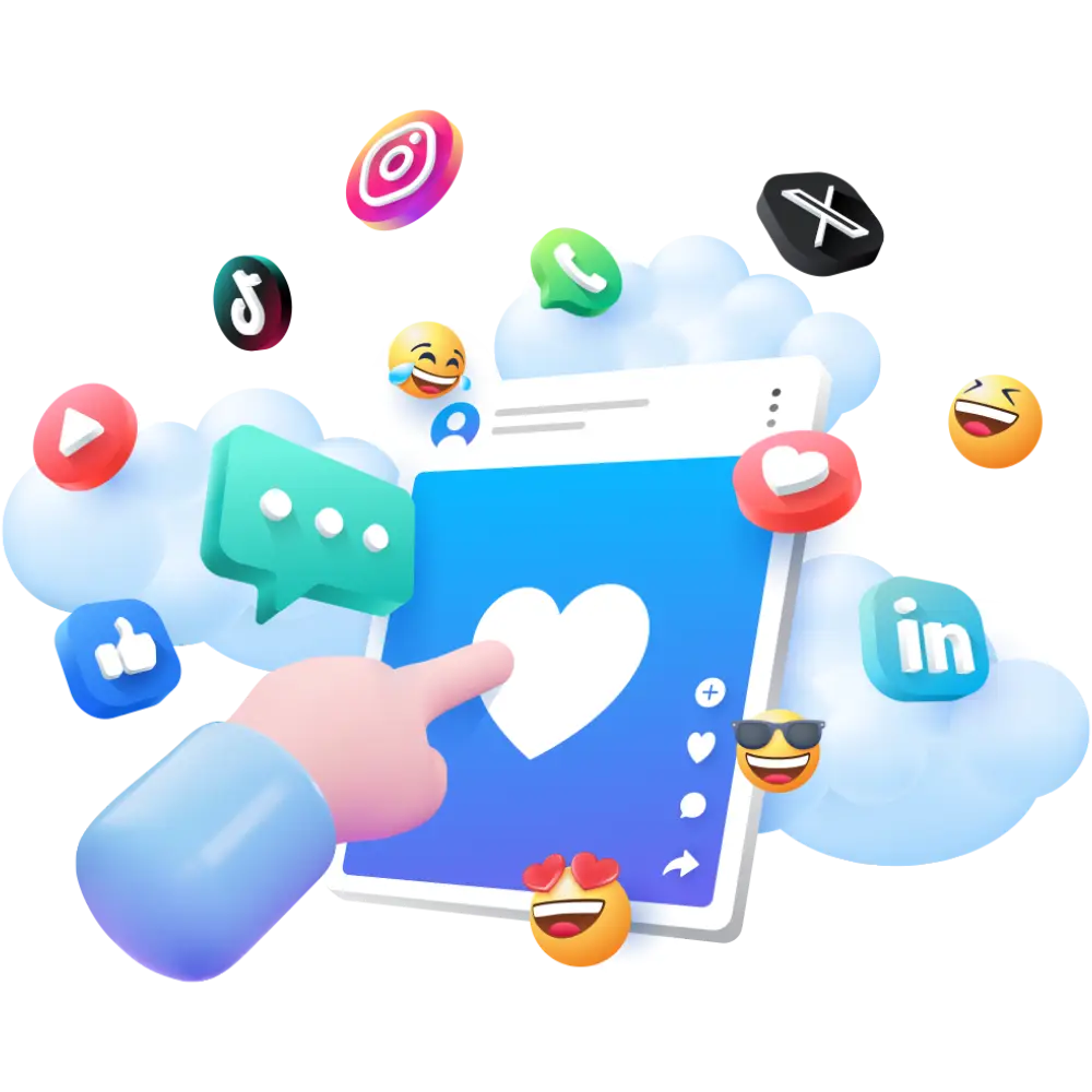 Engaging social media content creation by a top social media agency.