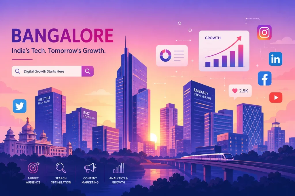 Digital marketing agency Bangalore - hero illustration
