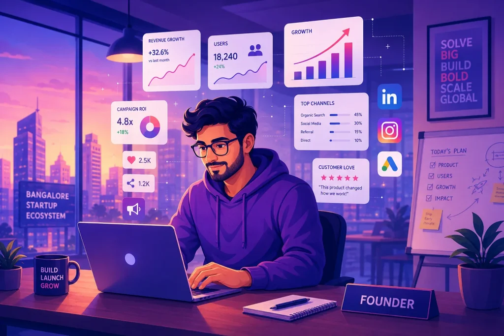 Bangalore startup growth illustration
